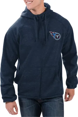G-III Men's Tennessee Titans Playmaker Navy Full-Zip Jacket