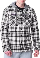 G-III Men's Minnesota Vikings Pickoff Plaid Black Sherpa Jacket