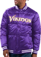 G-III Men's Minnesota Vikings Purple Puffer Snap Jacket