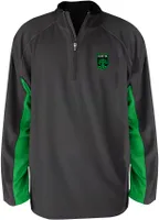 MLS Big & Tall Austin FC Zip Black Quarter-Zip Pullover Shirt