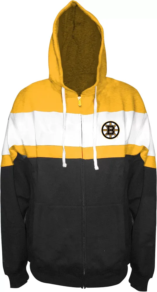 Profile Varsity Big & Tall Boston Bruins Team Black Full-Zip Hoodie