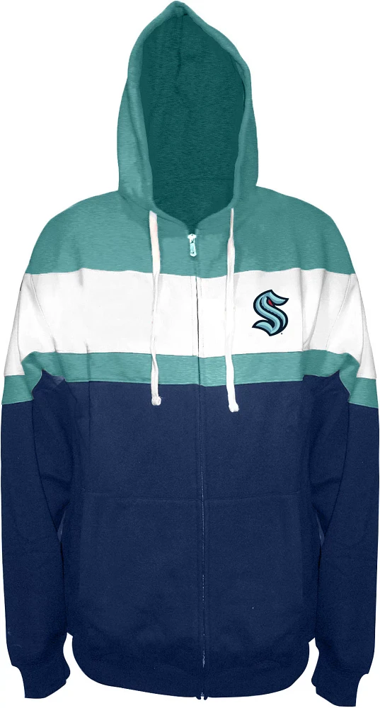 Profile Varsity Big & Tall Seattle Kraken Team Navy Full-Zip Hoodie