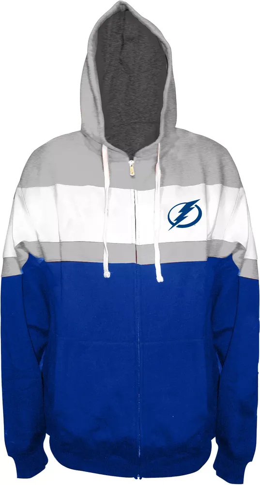 Profile Varsity Big & Tall Tampa Bay Lightning Team Blue Full-Zip Hoodie