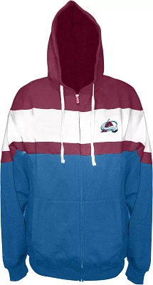 Profile Varsity Big & Tall Colorado Avalanche Team Maroon Full-Zip Hoodie