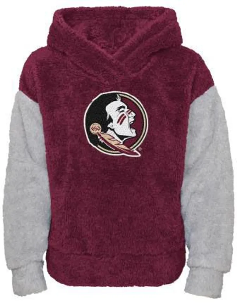 Gen2 Little Girls' Florida State Seminoles Garnet Fleece Teddy Hoodie