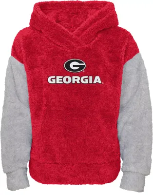 Gen2 Girls' Georgia Bulldogs Red Fleece Teddy Hoodie