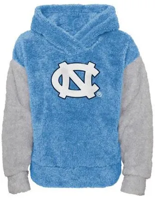 Gen2 Little Girls' North Carolina Tar Heels Blue Fleece Teddy Hoodie