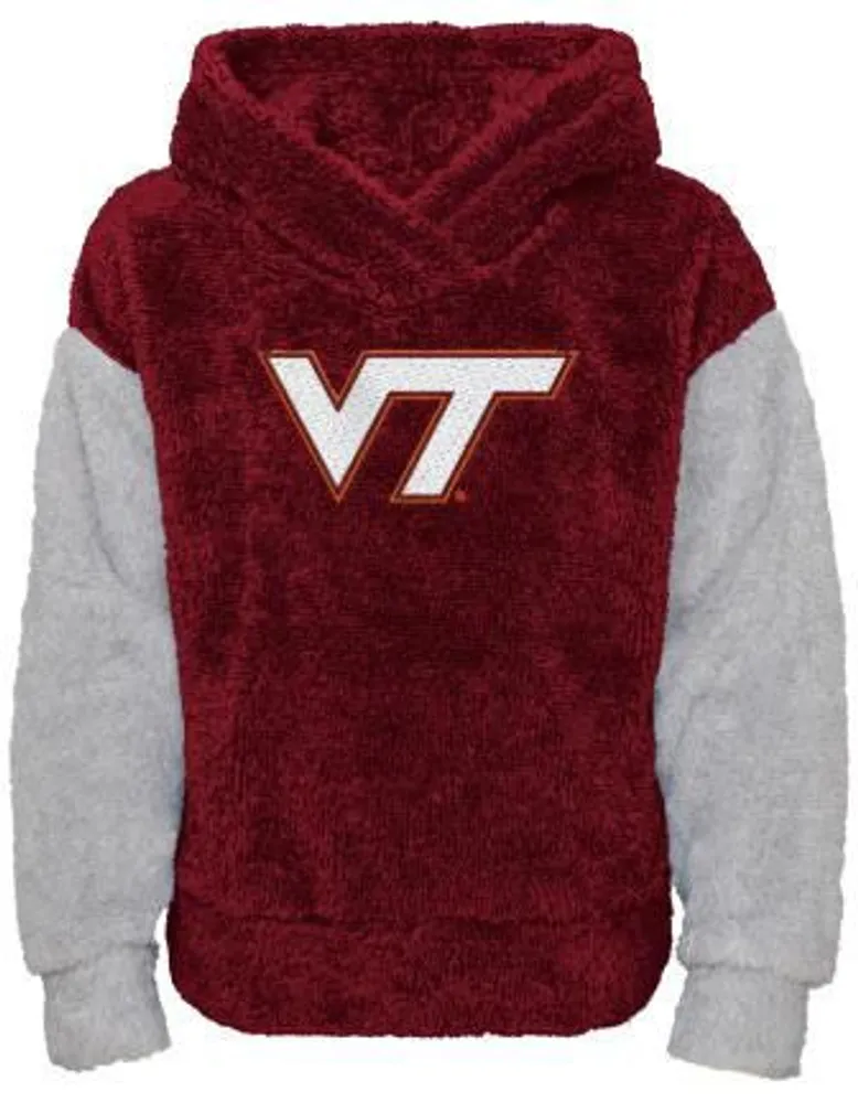 Gen2 Little Girls' Virginia Tech Hokies Maroon Fleece Teddy Hoodie