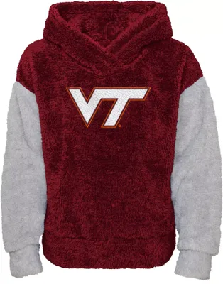 Gen2 Girls' Virginia Tech Hokies Maroon Fleece Teddy Hoodie