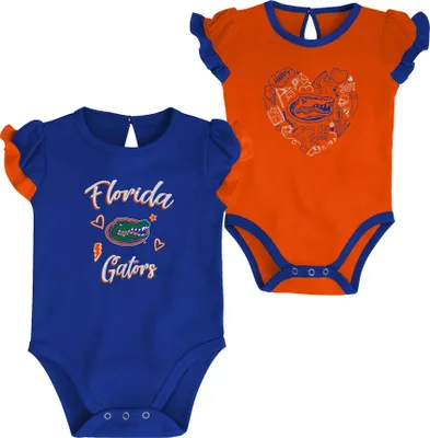 Gen2 Infant Florida Gators 2 Much Love 2-Piece Creeper Set