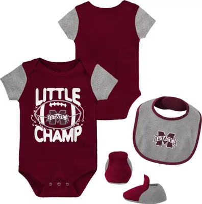 Gen2 Newborn Mississippi State Bulldogs Lil' Champ 3-Piece Set