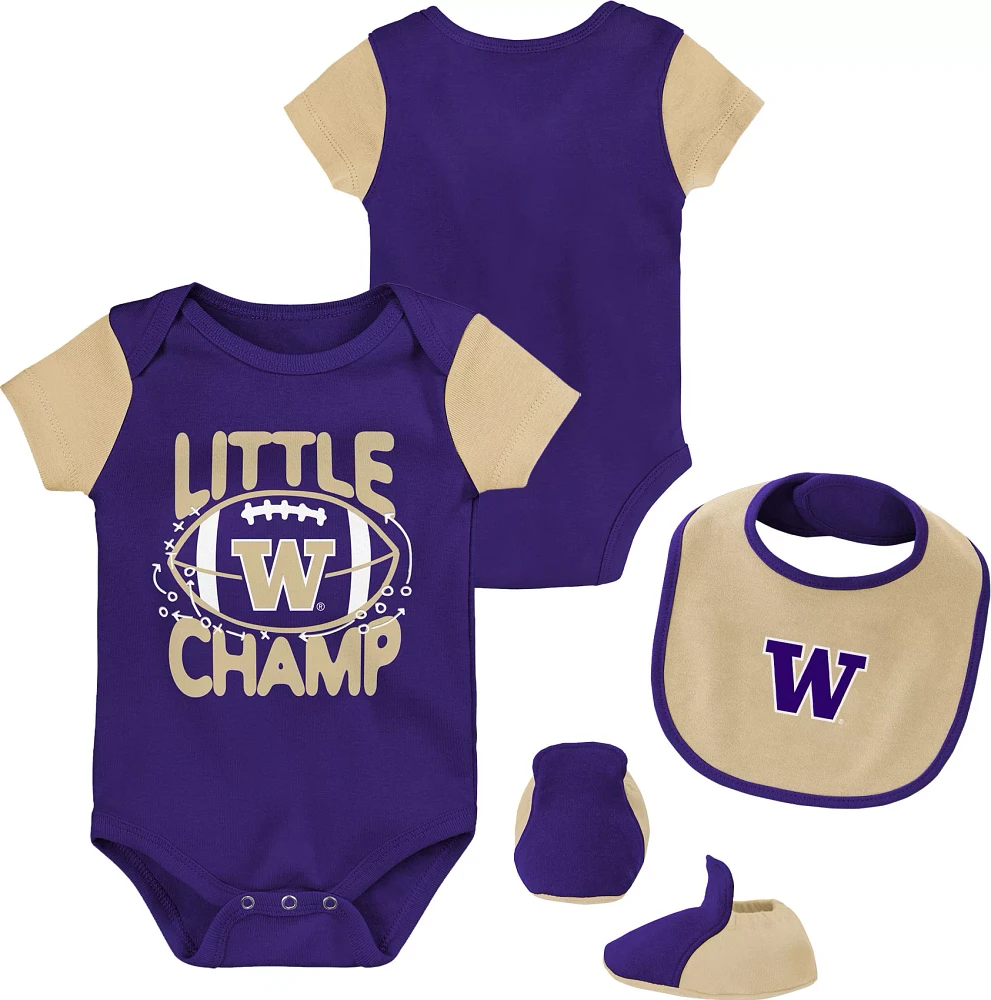 Gen2 Newborn Washington Huskies Lil' Champ 3-Piece Set