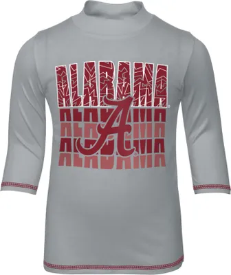 Gen2 Toddler Alabama Crimson Tide Grey Long Sleeve Rash Guard