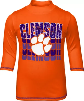 Gen2 Toddler Clemson Tigers Orange Long Sleeve Rash Guard