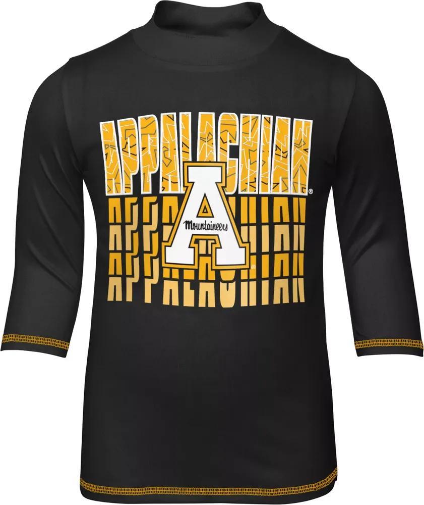 Gen2 Little Kids' Appalachian State Mountaineers Black Long Sleeve Rash Guard