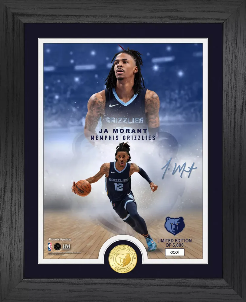 Highland Mint Memphis Grizzlies Ja Morant Legends Bronze Coin Photo Frame