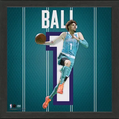 Highland Mint Charlotte Hornets LaMelo Ball Impact Jersey Photo Frame