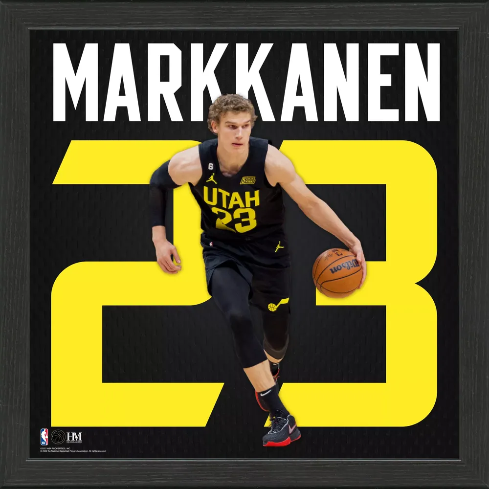 Highland Mint Utah Jazz Lauri Markkanen Impact Jersey Photo Frame