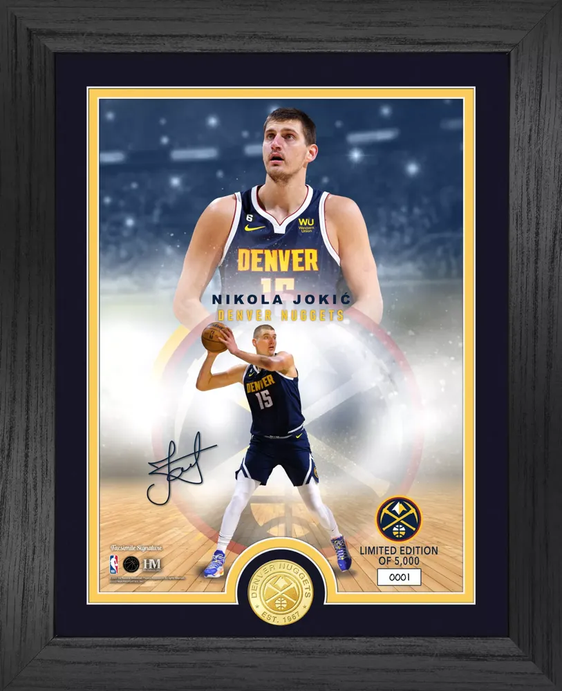 Highland Mint Denver Nuggets Nikola Jokic Legends Bronze Coin Photo Frame