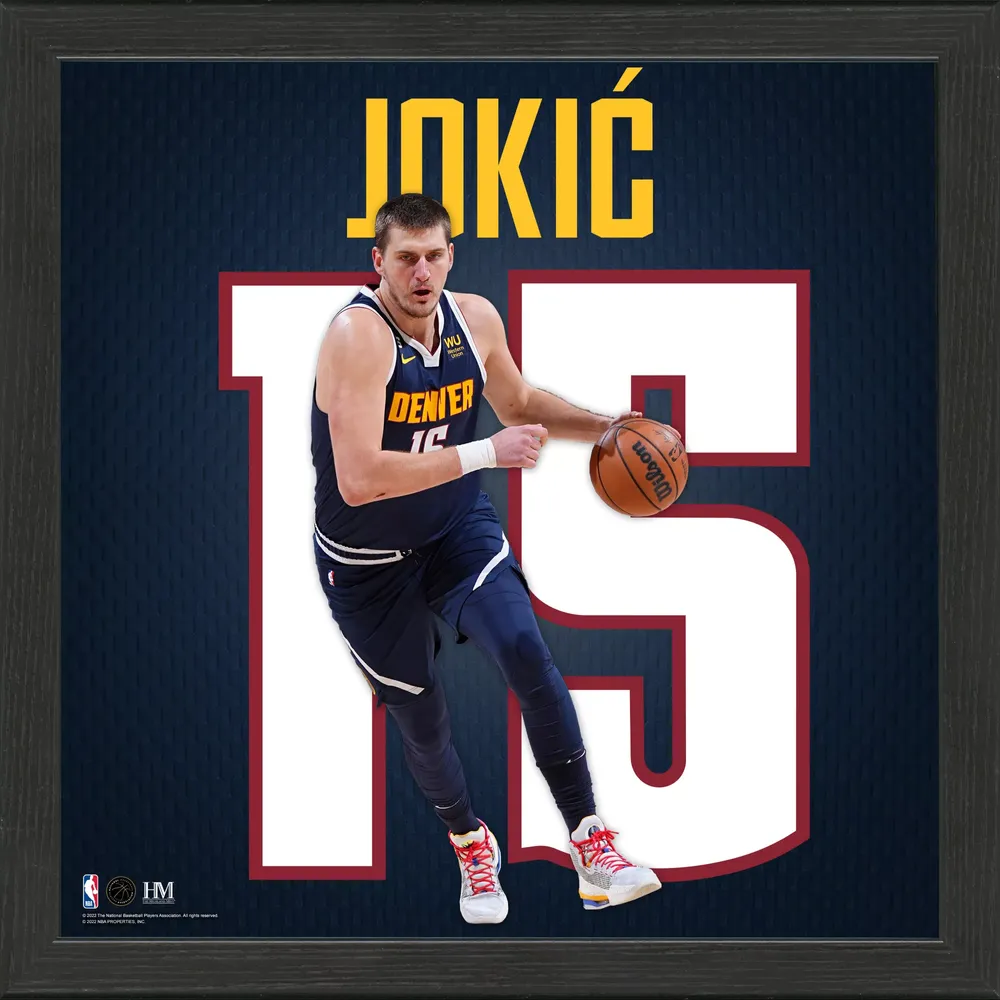 Highland Mint Denver Nuggets Nikola Jokic Impact Jersey Photo Frame