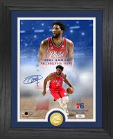 Highland Mint Philadelphia 76ers Joel Embiid Legends Bronze Coin Photo Frame