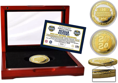 Highland Mint 2023 College Football National Champions Michigan Wolverines Gold & Silver Two Tone Coin