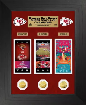 Highland Mint Road to the Super Bowl LVII Championship Kansas City Chiefs Deluxe Gold Coin and Ticket Collection