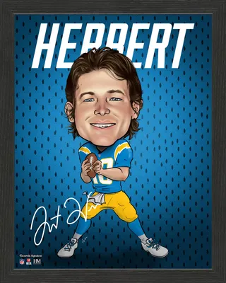 Highland Mint Los Angeles Chargers Justin Herbert Framed Dynamo