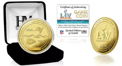 Highland Mint NFL League Super Bowl LV Gold Flip Coin