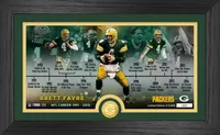 Highland Mint Green Bay Packers Brett Favre Career Timeline Bronze Coin Photo Pano Mint