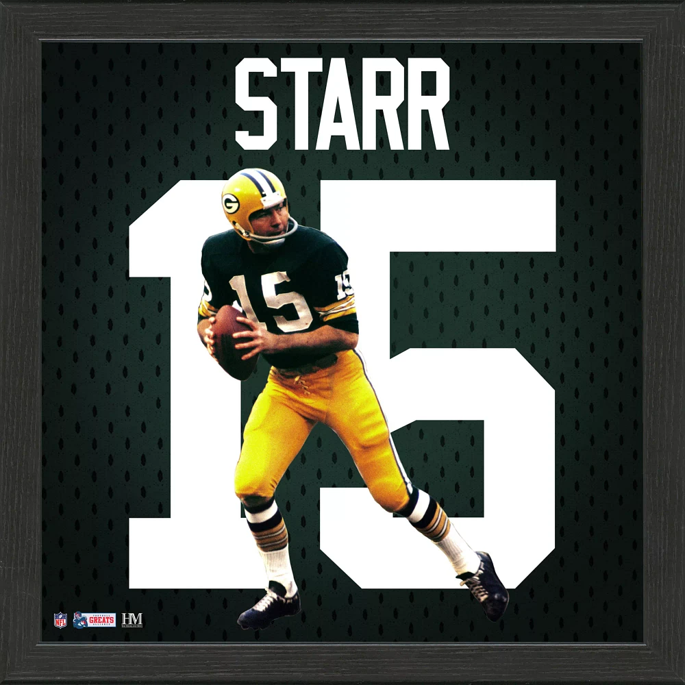 Highland Mint Green Bay Packers Bart Starr Impact Frame