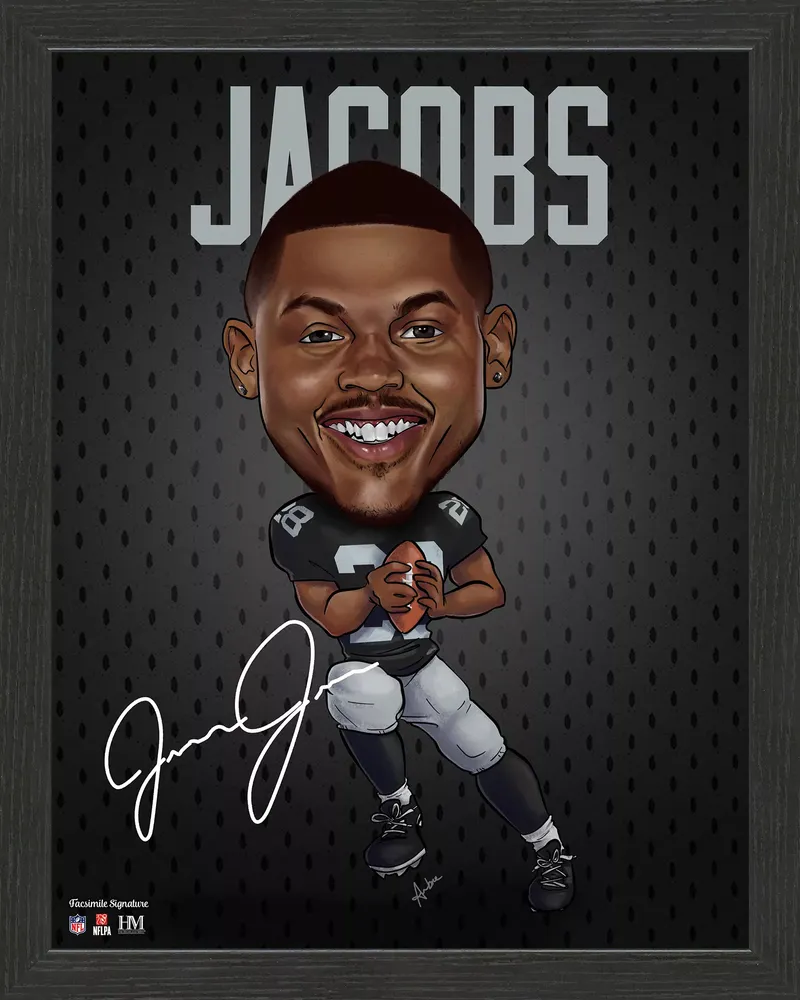 Highland Mint Las Vegas Raiders Josh Jacobs Framed Dynamo