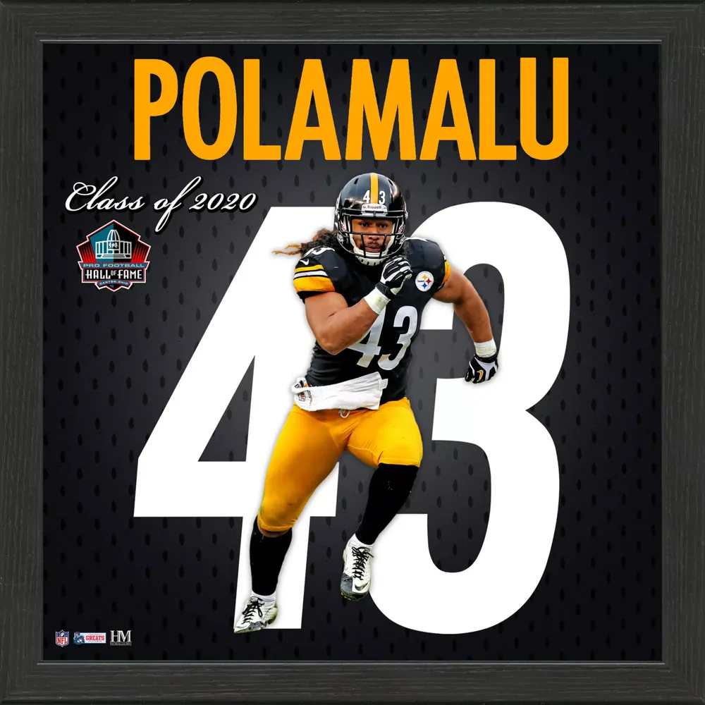 Highland Mint Pittsburgh Steelers Troy Polamalu Impact Frame