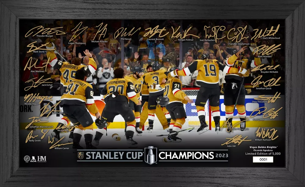 Highland Mint 2022-2023 Stanley Cup Champions Vegas Golden Knights Signature Celebration Panoramic Photo