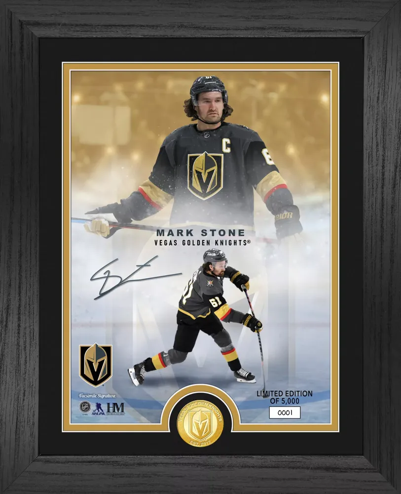 Highland Mint Vegas Golden Knights Mark Stone Legends Bronze Coin Photo Frame