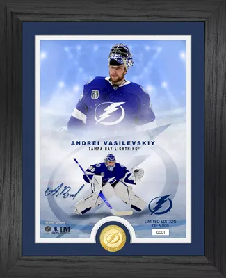 Highland Mint Tampa Bay Lightning Andrei Vasilevskiy Impact Jersey Photo Frame