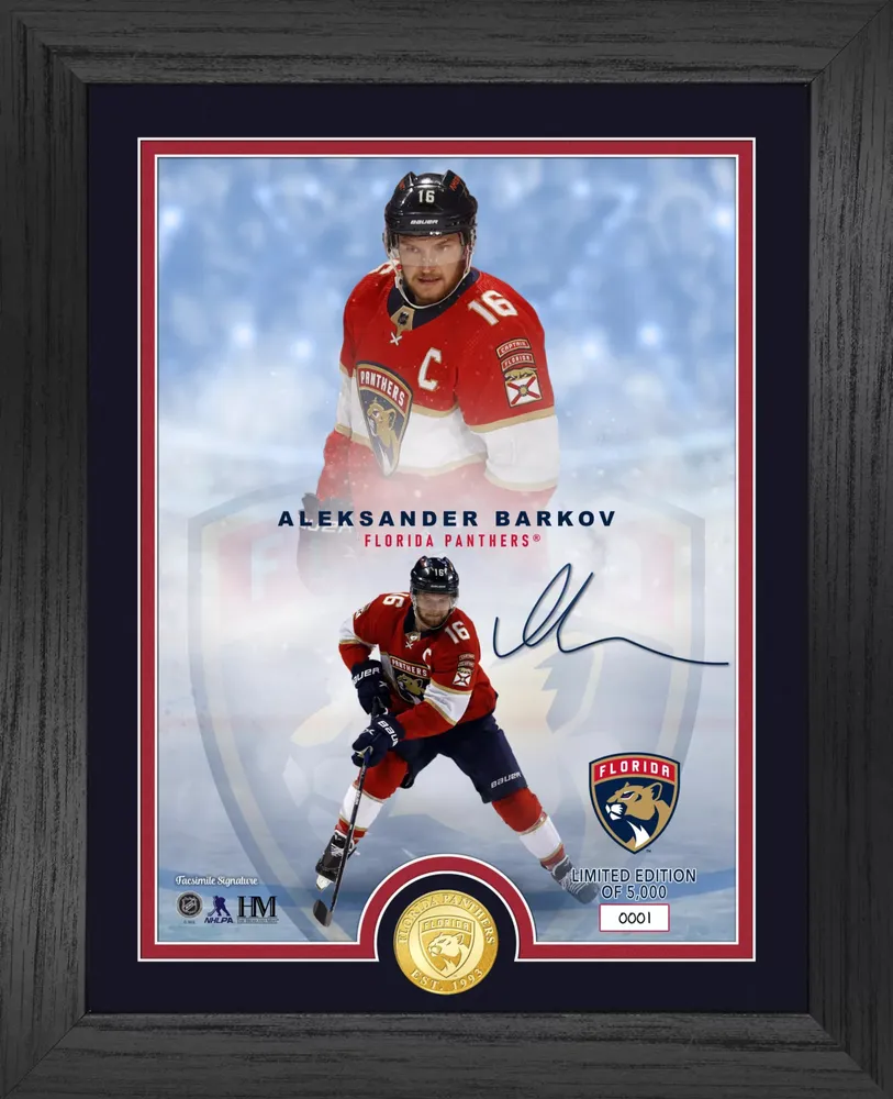 Highland Mint Florida Panthers Aleksander Barkov Legends Bronze Coin Photo Frame