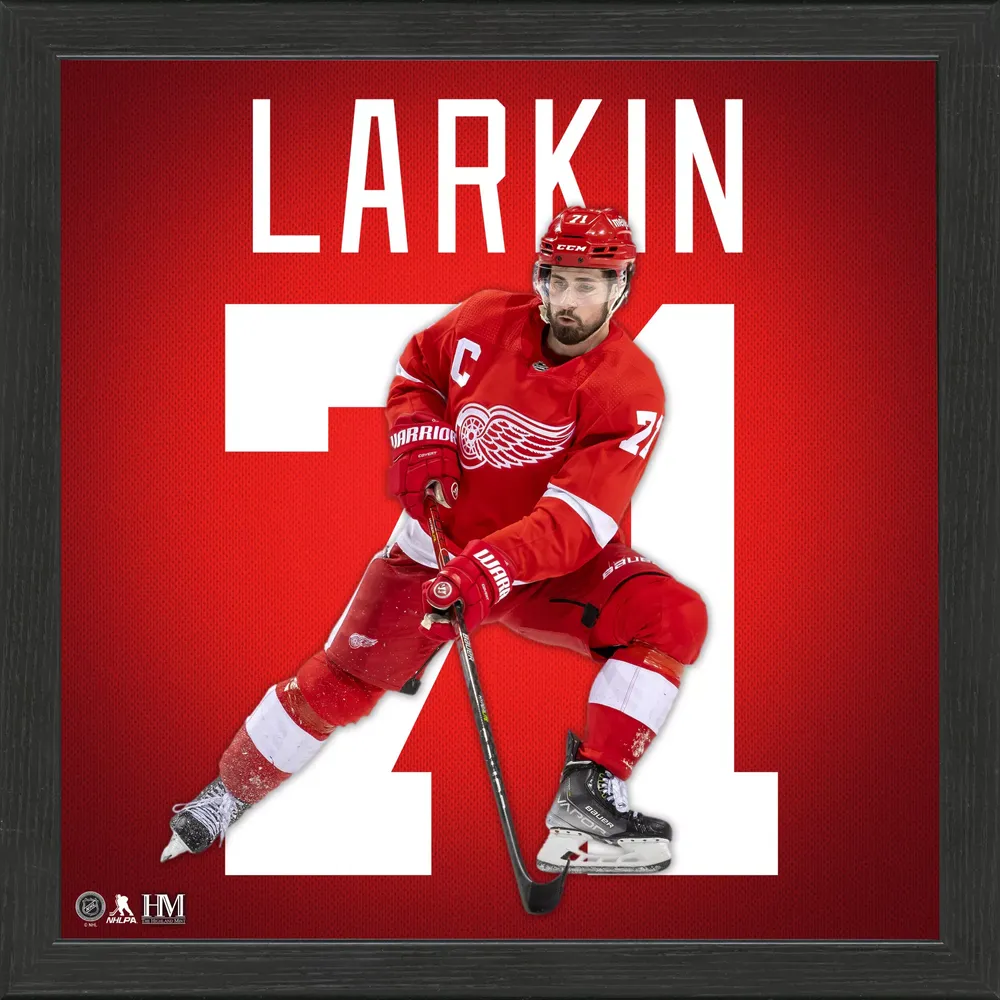 Highland Mint Detroit Red Wings Dylan Larkin Impact Jersey Photo Frame