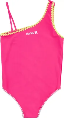 Hurley Girls' Asymmetrical One-Piece Swimsuit