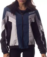 The Wild Collective Women's Philadelphia Eagles Colorblock Black Track Jacket