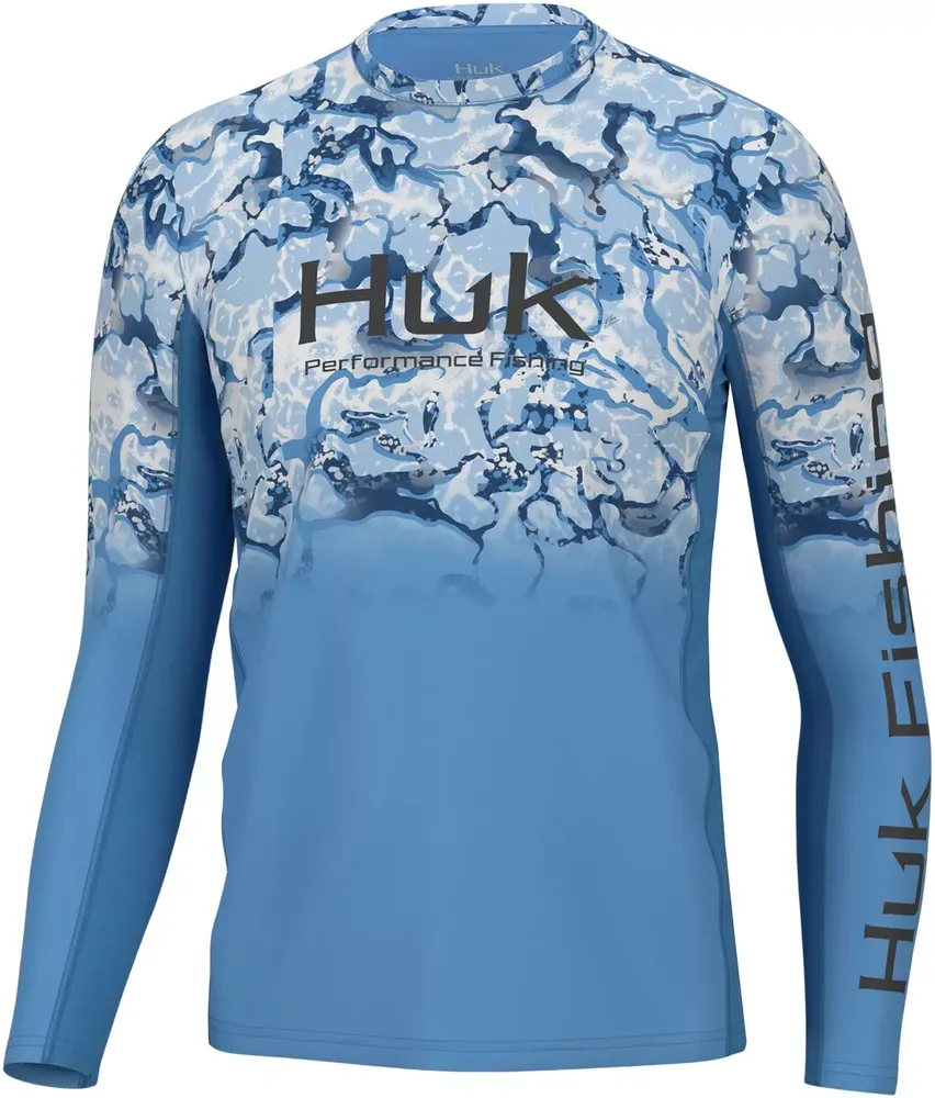 HUK Men's Icon X Inside Reef Fade Long Sleeve Shirt