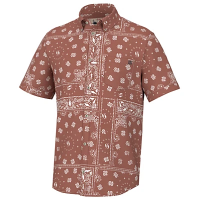 HUK Men's Kona Hukdana Button Down Shirt