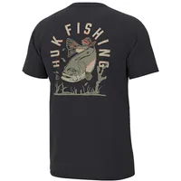 HUK Men's Night Bass Black T-Shirt