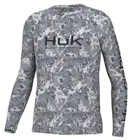 HUK Youth Pursuit Fin Flats Long Sleeve Shirt