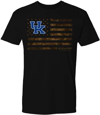 Great State Clothing Men's Kentucky Wildcats Black Whiskey Label T-Shirt