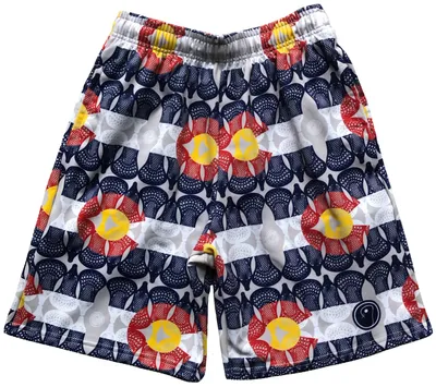 LAX SO HARD Youth Colorado Flag Performance Lacrosse Shorts