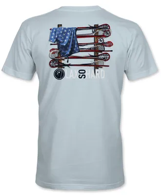 LAX SO HARD Youth Lacrosse Stick Flag Short Sleeve T-Shirt