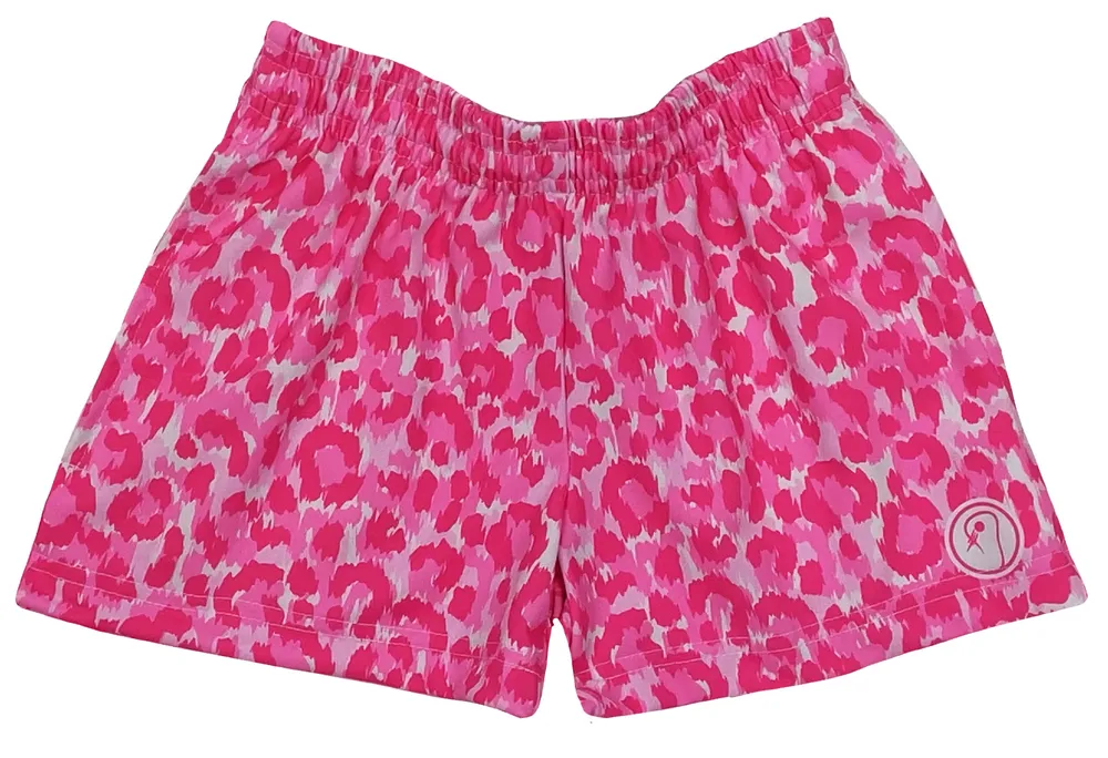 LAX SO HARD Girls' Leopard Performance Lacrosse Shorts