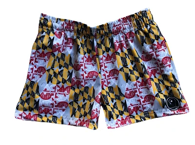 LAX SO HARD Girls' Maryland Flag Performance Lacrosse Shorts