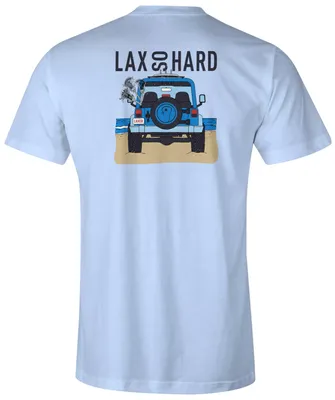 LAX SO HARD Adult Beach Jeep Lacrosse Short Sleeve T-Shirt
